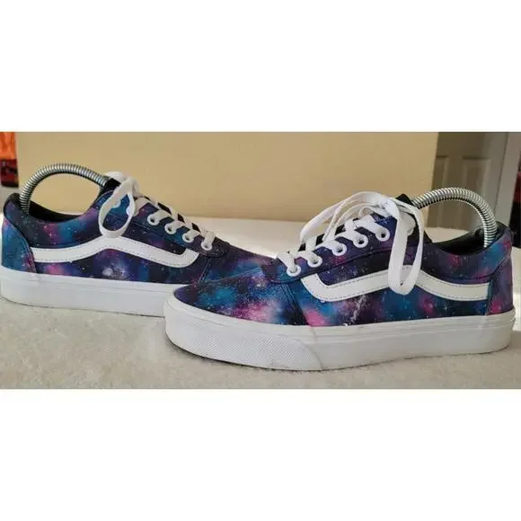 Vans Womens Size 8 Cosmic Galaxy Space Sneakers  Skateboarding Shoes - Picture 6 of 9